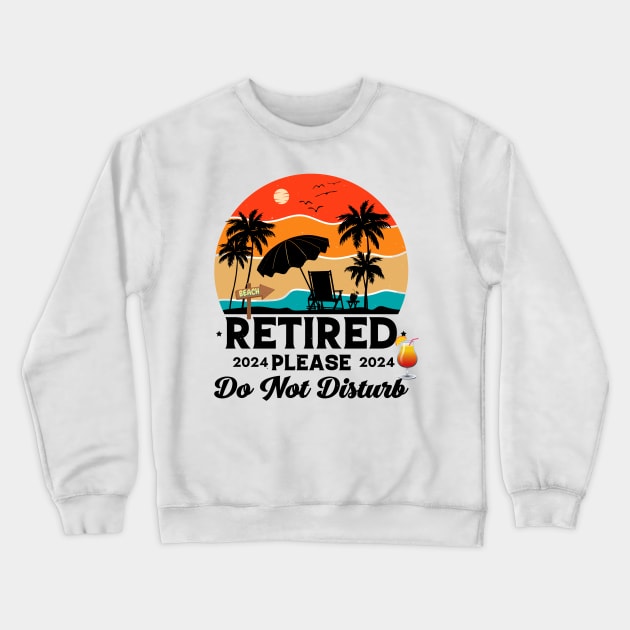 Retired 2024 Please Don't Disturb - Vintage Gift Crewneck Sweatshirt by Positive Designer